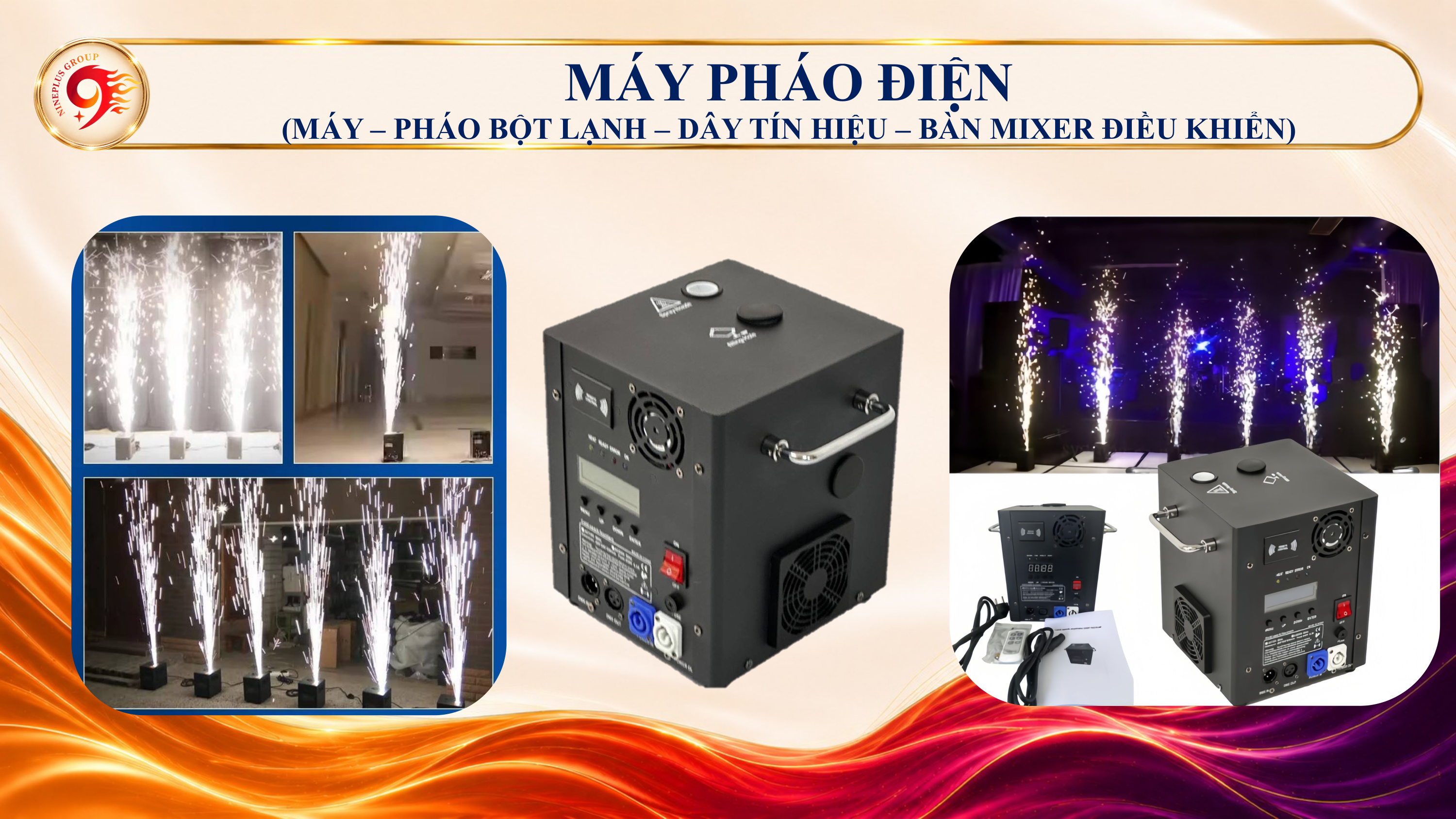 Máy Pháo Điện Bột Lạnh DMX